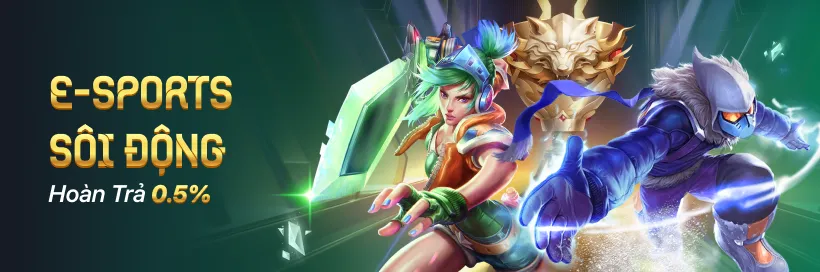 VU88 Cược E-SPORTS với nhiều giải đấu lớn tại VU88, nhận hoàn trả không giới hạn mỗi ngày.