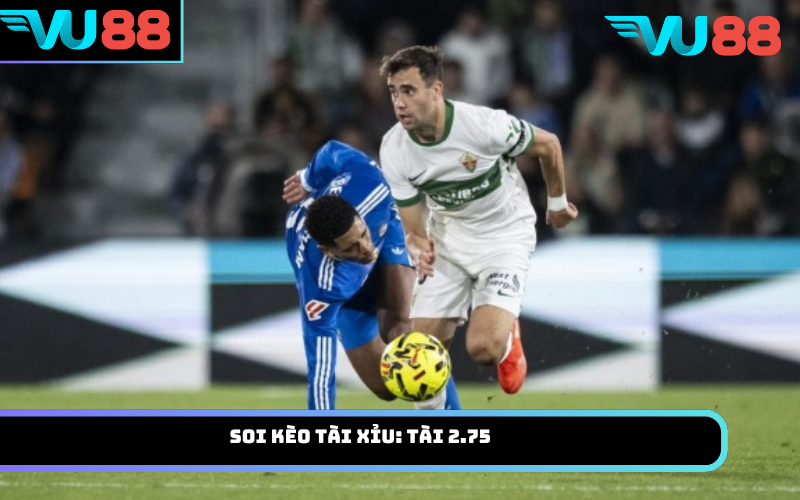 Soi kèo tài xỉu: Tài 2.75