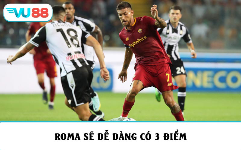 Roma sẽ dễ dàng có 3 điểm