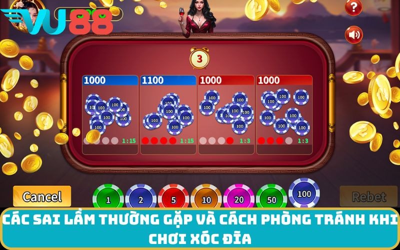 Các sai lầm thường gặp và cách phòng tránh khi chơi xóc đĩa