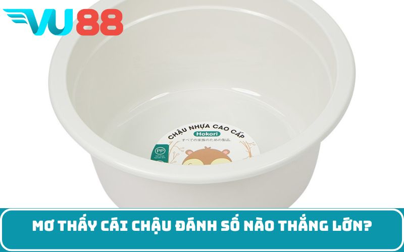 Mơ thấy cái chậu đánh số nào thắng lớn?