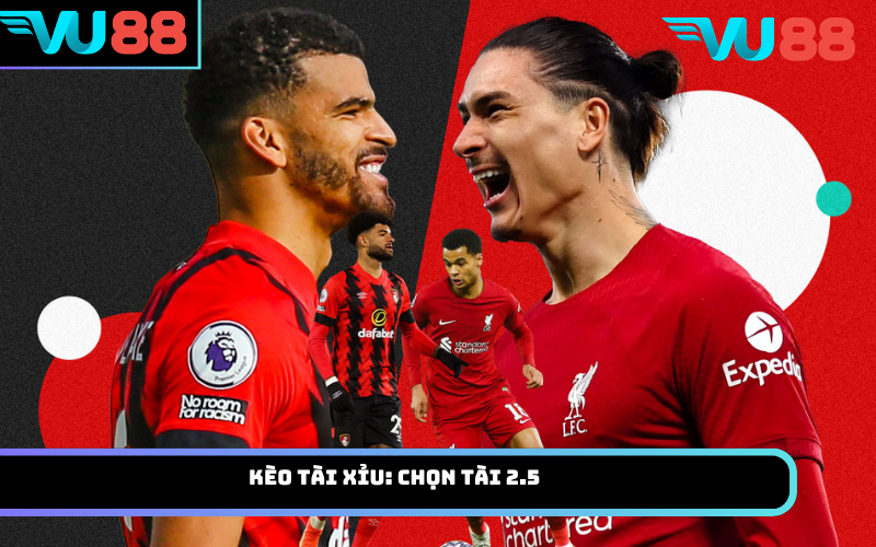 Kèo tài xỉu: Chọn Tài 2.5