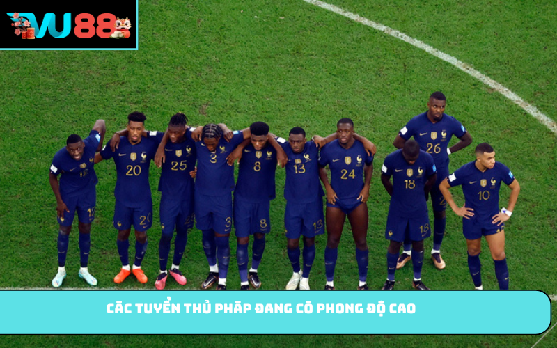 Các tuyển thủ Pháp đang có phong độ cao