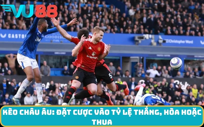 Kèo châu Âu: Đặt cược vào tỷ lệ thắng, hòa hoặc thua