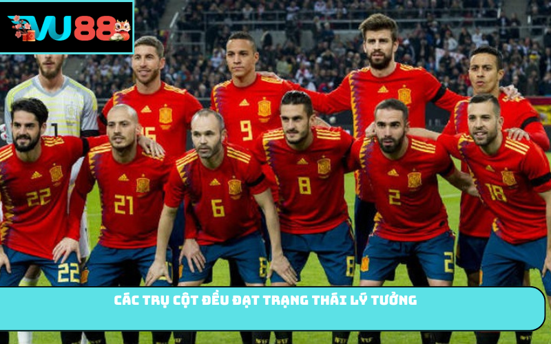 Các trụ cột đều đạt trạng thái lý tưởng